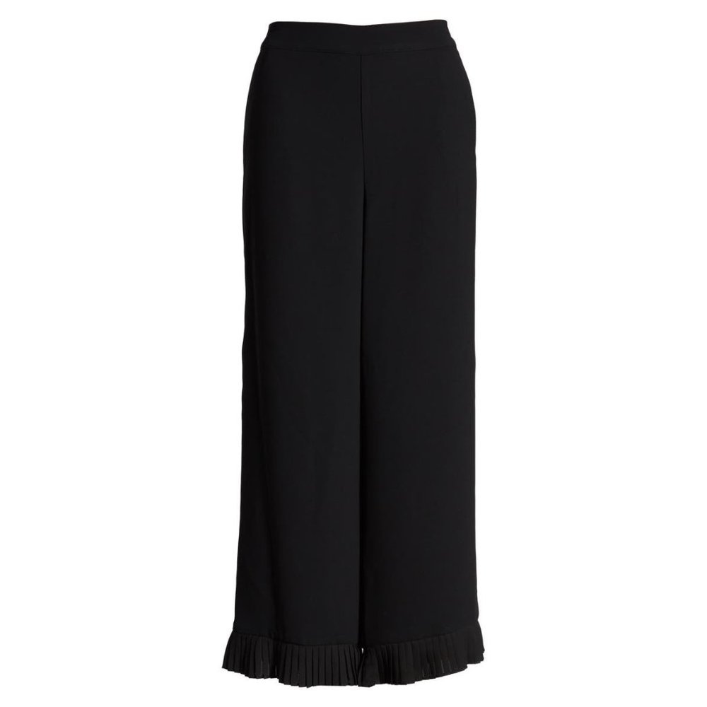 NWT Womens Size 10 10x26 1/2 CeCe by Cynthia Steffe Pleated Hem Moss Crepe Pants - Picture 4 of 4